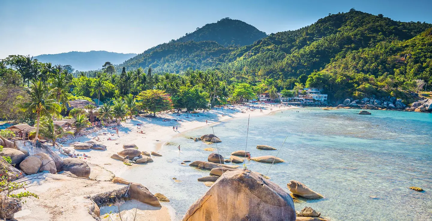 Koh Samui beautiful beach and crystal clear water